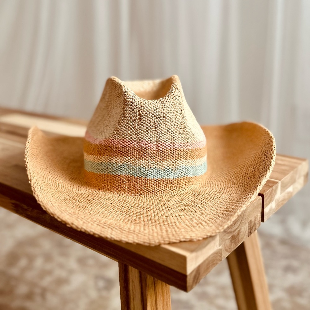 Target brand: Universal Thread. S/Med cowboy hat with size adjustable strap.